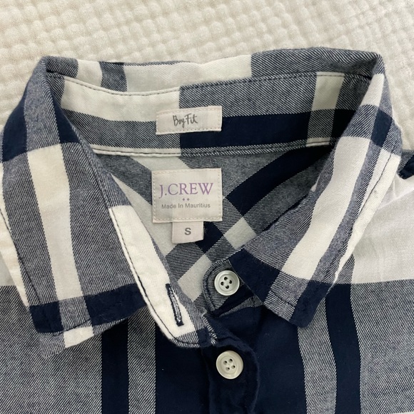 NWOT J Crew Boy Fit Flannel - Picture 7 of 7